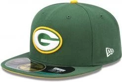 New Era Green Bay Packers NFL On Field Cap 5950 Authentic Fitted Basecap 6 7/8-8
