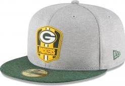 New Era Green Bay Packers NFL Sideline 18 Road On Field Cap 59fifty Fitted OTC
