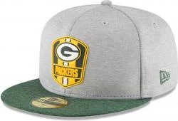 New Era Green Bay Packers NFL Sideline 18 Road On Field Cap 59fifty Fitted OTC