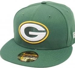 New Era Green Bay Packers Solid Green On Field NFL Cap 59fifty 5950 Fitted Limited Edition