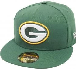 New Era Green Bay Packers Solid Green On Field NFL Cap 59fifty 5950 Fitted Limited Edition