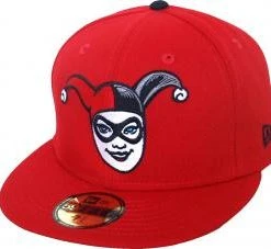 New Era Harley Quinn Scarlet 59fifty 5950 Fitted Cap DC Comics Kappe Limited Edition