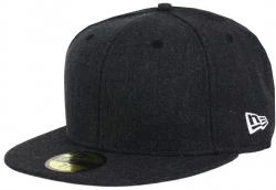 New Era Heather Black Blank Schwarz Blanko Cap 59fifty 5950 Fitted