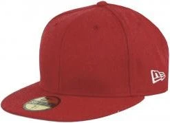 New Era Heather Scarlet Blank Rot Blanko Cap 59fifty 5950 Fitted