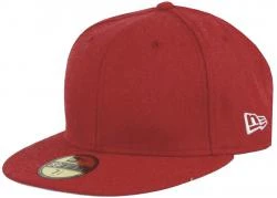 New Era Heather Scarlet Blank Rot Blanko Cap 59fifty 5950 Fitted