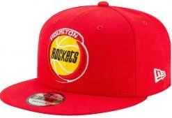 New Era Houston Rockets HWC Team Basic Scarlet Hardwood Classic Nights Snapback Cap 9fifty 950 OSFA NBA