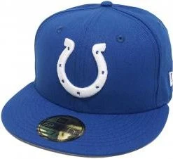 New Era Indianapolis Colts Solid Royal Blue On Field NFL Cap 59fifty 5950 Fitted Limited Edition