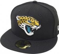 New Era Jacksonville Jaguars Solid Black On Field NFL Cap 59fifty 5950 Fitted Limited Edition