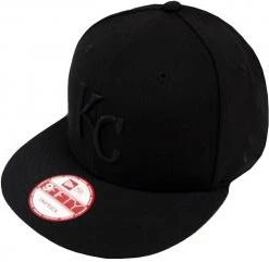 New Era Kansas City Royals Black On Black Snapback Cap 9fifty Limited Edition