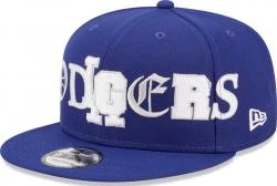 New Era LA Los Angeles Dodgers Team Typography Snapback Cap 9fifty 950 S M Basecap