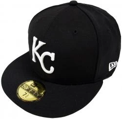 New Era MLB Kansas City Royals Black White 59fifty Fitted Cap Limited Edition