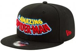 New Era Marvel Amazing Spiderman Black Snapback Cap 9fifty 950 OSFA Exclusive Limited Edition
