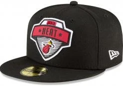 New Era Miami Heat Official NBA Tip Off 2020 59fifty 5950 Fitted Cap Black