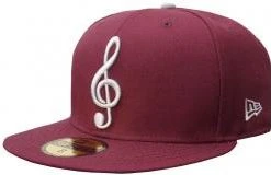New Era Music Note Maroon Grey Cap 59fifty 5950 Fitted Special Limited Edition