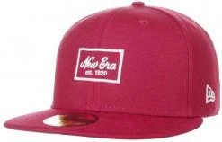 New Era NE Patch Maroon 59fifty 5950 Fitted Cap