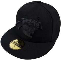 New Era NFL Carolina Panthers Black On Black 59fifty Fitted Cap Limited Edition