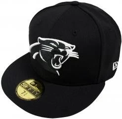 New Era NFL Carolina Panthers Black White 59fifty Fitted Cap Limited Edition