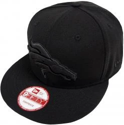 New Era NFL Denver Broncos Black On Black Snapback Cap 9fifty Limited Edition