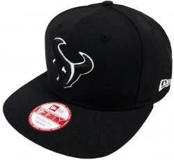 New Era NFL Houston Texans Black White Logo Snapback Cap 9fifty Limited Edition