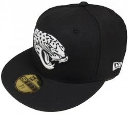 New Era NFL Jacksonville Jaguars Black White 59fifty Fitted Cap Limited Edition