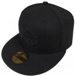 New Era NFL Minnesota Vikings Black On Black 59fifty Fitted Cap Limited Edition