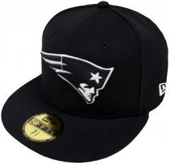 New Era NFL New England Patriots Black White 59fifty Fitted Cap Limited Edition