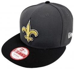 New Era NFL New Orleans Saints Graphite Snapback Cap S M 9fifty Limited Edition