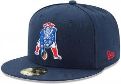New Era NFL On Field New England Patriots Navy CC 59fifty 5950 Fitted Cap Kappe Men