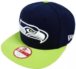New Era NFL Seattle Seahawks 2 Tone Snapback Cap Kappe 9fifty Basecap
