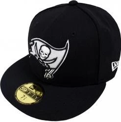 New Era NFL Tampa Bay Buccaneers Black White 59fifty Fitted Cap Limited Edition