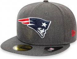 New Era New England Patriots Heather Essential Graphite OTC Cap 59fifty 5950 Fitted