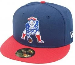 New Era New England Patriots Navy Red 2 Tone Classic Logo NFL Cap 59fifty 5950 Fitted Limited Edition