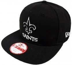 New Era New Orleans Saints Black White Logo Snapback Cap 9fifty Limited Edition