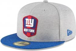 New Era New York Giants NFL Sideline 18 Road On Field Cap 59fifty Fitted OTC
