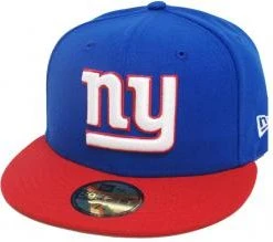 New Era New York Giants Royal Red 2 Tone On Field NFL Cap 59fifty 5950 Fitted Limited Edition
