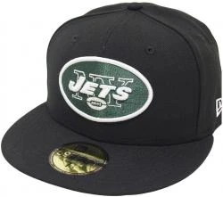 New Era New York Jets Solid Black On Field NFL Cap 59fifty 5950 Fitted Limited Edition