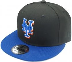 New Era New York Mets Black Royal Sidepatch Snapback Cap 9fifty 950 OSFA Exclusive Limited Edition