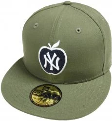 New Era New York Yankees Big Apple Oliv Green MLB Cap 59fifty 5950 Fitted Basecap Kappe Men Special Limited Edition