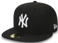 New Era New York Yankees Black MLB Featherweight Diamond Era 59fifty 5950 Fitted Cap Kappe Men