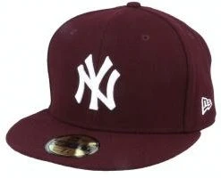 New Era New York Yankees Maroon Melton 59fifty Fitted Cap