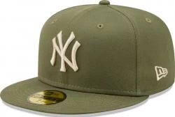 New Era New York Yankees Olive League Essential 59fifty 5950 Fitted Cap Kappe