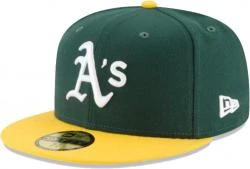 New Era Oakland Athletics AC Performance 59fifty 5950 Fitted Cap MLB Authentics