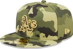 New Era Oakland Athletics Armed Forces 2022 59fifty Fitted Cap Limited Edition