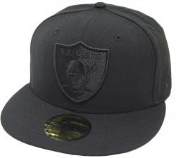 New Era Oakland Raiders Black On Black Cap 59fifty 5950 Fitted Men NFL Special Limited Edition