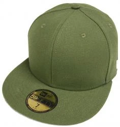 New Era Original Basic Rifle Green Rig Blanc Blank 59fifty 5950 Fitted Cap Kappe Men