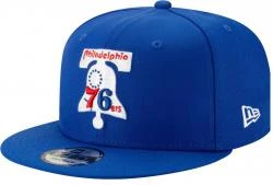 New Era Philadelphia 76ers HWC Team Basic Royal Hardwood Classic Nights Snapback Cap 9fifty 950 OSFA NBA