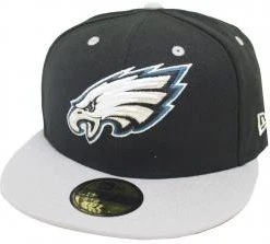 New Era Philadelphia Eagles Black Grey TC 2 Tone Cap Team Back 59fifty Fitted Limited Edition