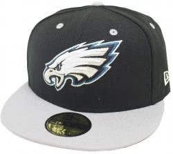 New Era Philadelphia Eagles Black Grey TC 2 Tone Cap Team Back 59fifty Fitted Limited Edition