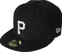 New Era Pittsburgh Pirates Black White Logo Cap 59fifty 5950 Fitted MLB Limited Edition