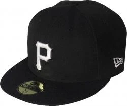 New Era Pittsburgh Pirates Black White Logo Cap 59fifty 5950 Fitted MLB Limited Edition